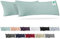 Barbons Seitenschläferkissen Bezug 40x145 2er Set – 165 g/m² Oeko-TEX Zertifiziert Kissenbezug Kopfkissenbezug 100% Jersey Baumwolle Kissenbezüge Kissenhülle mit Reißverschluss (40x145-Grün)