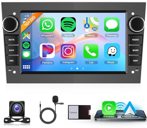 Wireless Carplay Android 13 Autoradio 2 Din für Opel Astra Antara Vectra Corsa Zafira Meriva Vivara Vivaro 7 Zoll Autoradio mit Android Auto Navi GPS WiFi Mirror LInk Bluetooth FM/RDS Rückfahrkamera