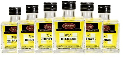 Licor de hierbas Panizo Cubo Botellín Miniatura 10 cl (Caja de 6 Botellín Miniatura de 10 cl)
