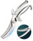 Kitchen Scissors - Upgrade Heavy Duty Stainless Steel Kitchen Scissors with Serrated Edge, Ultra Sharp Professional Poultry Shears for Bone, Chicken, Meat, Fish, Turkey,Vegetables,BBQ Scissors Gold