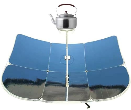 YYRHD-CZ Solarofen, Solarkocher-Set, 2000 W Parabol-Solarkocher, Konzentrierender Solarkocher, Faltbarer Camping-Koch-/Heizwerkzeuggrill, Outdoor-Überlebensausrüstung