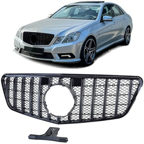 Sport Kühlergrill Schwarz Glanz passt für Mercedes E W212 S212 Vorfacelift 09-13