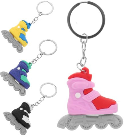 WRITWAA Künstliche Rollschuh Schlüsselanhänger Dekoration Für Rucksack Tasche Lesezeichen Charme
