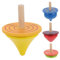 MOLUCKFU 4 Teiliges Set Holzspielzeug Für Bunte Handgefertigte Holzkreisel Pädagogisches Für Jungen Und ädchen Fördert Geschicklichkeit Und Kreativität