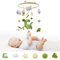Locisne Krippe Glocke Dekoration, Wald Tier Filz Hanging beruhigende Anhänger, Jurassic Dinosaurier Puppe, Kinderwagen Hand-Auge-Koordination Bambus Holz Anhänger