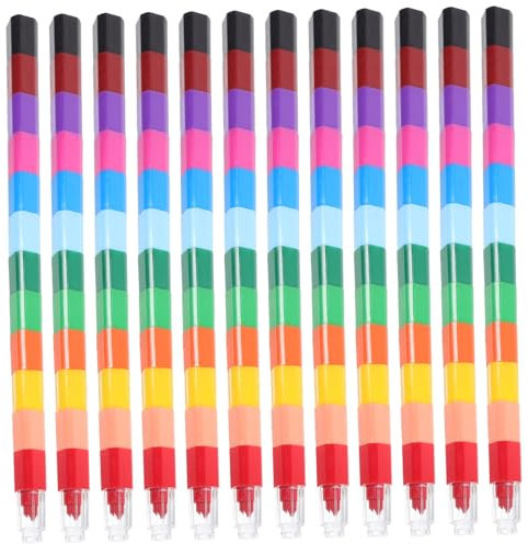 CIYODO 24stücke Kreative Wachsmalstifte Farben Kinderfreundliche Crayons Für Bastelprojekte Für Schule Und Freizeit