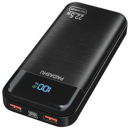 Batterie Externe, 22.5W 27000mAh Power Bank, Batterie Portable USB C Input & Output PD3.0 QC4.0 Charge Rapide Powerbank Compatible avec Smartphone, tablettes