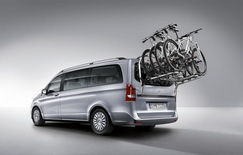 Mercedes- Benz Heckfahrradträger auf Heckklappe Aluminium/Stahl/Kunststoff, silberfarben/schwarz für Vito und V-Klasse BR447