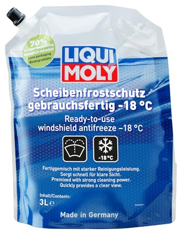 Liqui Moly Scheibenfrostschutz gebrauchsfertig 3 L, Art.-Nr. 23150 I Frostschutzmittel Scheibenwaschanlage für eine klare Sicht I Temperaturen bis ca. -18 °C I LED- BZW. Xenon-Scheinwerfer geeignet