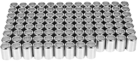 Générique 200 Pièces Raccords en Acier Inoxydable pour Flexibles Hydrauliques 13mm Outils de Sertissage Haute Pression pour Réparation de Tuyaux L'industrie Marine
