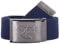 2Stoned Stoffgürtel Canvas Belt Navy, Matte Schnalle Geprägt, 4 cm breit für Damen und Herren