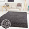 ayshaggy Shaggy Teppich Hochflor Langflor Einfarbig Uni Dunkelgrau Weich Flauschig Wohnzimmer, Größe: Läufer 80 x 300 cm