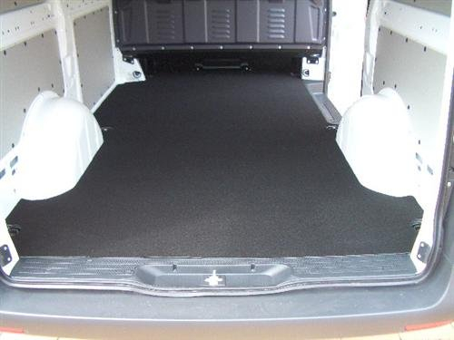 DSX Laderaummatte Teppich passend für Mercedes Vito Bj.ab 2014 W447 Transporter/Kastenwagen mit Trennwand zum Fahrerhaus, langer Radstand (5140mm Aussenlänge), Schiebetür rechts, Textil, Schwarz
