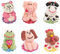 Günthart 96 Stück Farmtiere aus Zucker in sechs verschiedenen Motiven Katze, Schwein, Kuh, Frosch, Hund und Hahn als Tortendeko, 1er Pack (643 g)