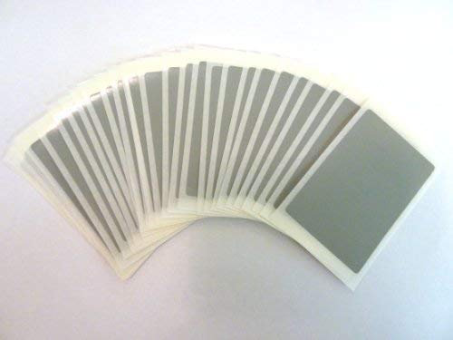 30 Etikett, 75x50mm Rechteck, grau, Farben Code Aufkleber, selbstklebende klebend Farbige Etiketten