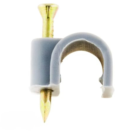 Lot de 100 crochets de fixation Ø8mm - Gris - Zenitech