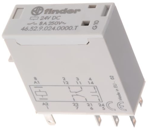 Finder Miniatur-Steckrelais 46.52.9.024.0000.T EAN: 8012823351728
