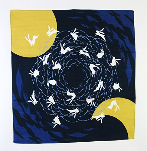 Maeda-senkou Furoshiki - Wickeltuch (Mondtanz Kaninchen) - 48,3 x 48,3 cm - Geburtstag