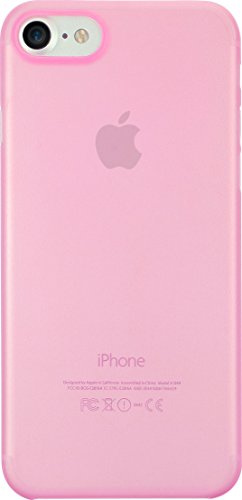 Ozaki O!Coat 0.3 Jelly Slim Schutzhülle für Apple iPhone SE (2020) / 7 / 8 in pink [0.3mm dünn | 4g leicht | Extrem passgenau | Transparent] - OC735PK