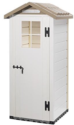 Tuscany Evo 80 - Casetta da Giardino, Beige, 96.5x96.5x203 cm