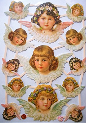 Glanzbilder Glück Engel Liebe EF 7315 Oblate Posiebilder Scrapbook Deko GWI 545