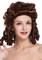 WIG ME UP - 91022-ZA33 Perücke Damen Karneval Fasching Barock Locken Königin Marie Antoinette Adlige Südstaaten Renaissance Mahagoni Braun