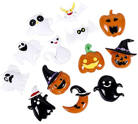 Ultnice Halloween-Design Harz Flatback Cabochons Harz Flatback Verzierungen für Bastelarbeiten, Scrapbooking, Bastelzubehör, 20 Stück