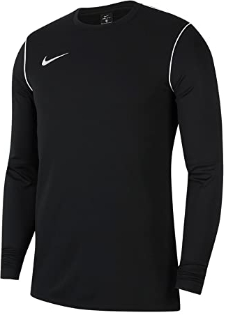 Nike Unisex Kinder Y Nk Df Park20 Crew Top Langarm Shirt, Black/White/White, S EU