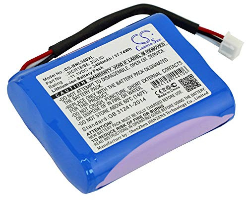 TCTK Akku 3400mAh Kompatibel mit [Bang & Olufsen] BeoPlay A3 Ersetzt 3ICR18/65, 3S/LIC