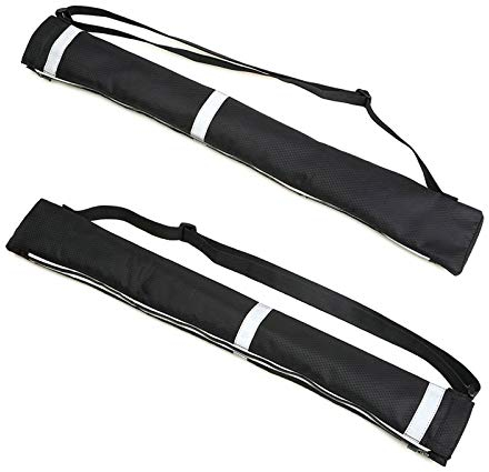 Haokaini 2PCS Reverse Umbrella Carry Bags Double Layer Reversible Storage Bags With Reflective Safety Stripes Shoulder Straps Waterproof Umbrella Covers