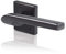 YPP7-S-PE Poignée de porte carré de 7 noir Yale - Modèle Sienna - passage de cylindre euro
