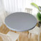 Cozomiz Elastische Tischdecke Gartentischdecke Rundtischdecke wasserdichte rutschfeste Abwischbar Schmutzabweisend Tischdecke Grau 70cm Runde Enge Passform
