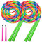 Kingcolor Double Dutch 4,8 m langes Springseil, Kunststoff Segmentierte Perlen DIY Seil, geeignet für Kinder und Erwachsene, lang genug für 5-6 Jumper (grün)