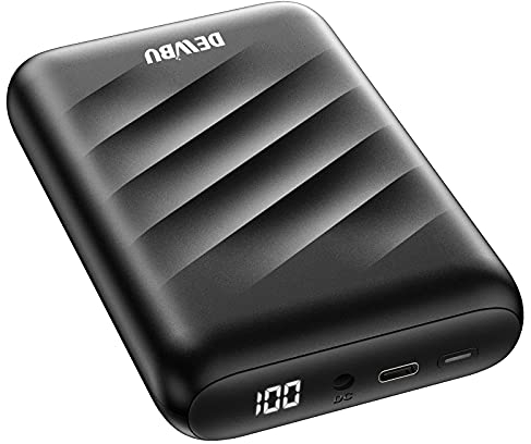 DEWBU Power Bank 12V Battery with Intelligent Led Display Battery Charger for Heated Jacket, Outdoor Electric Heating Coat, iPhone, iPad, Samsung Galaxy, Android, and Other Smart Devices