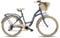 Goetze Mood 26 Zoll Jugendfahrrad, 17 Zoll Tiefeinsteiger Stahlrahmen, 6-Gang Kettenschaltung, doppelte V-Bremsen, LED-Beleuchtung, Rattankorb, Komfortsattel, mit Seitenständer & Klingel
