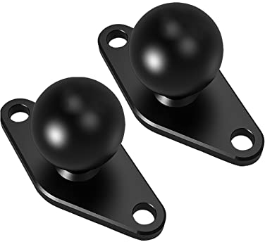 1 Inch Ball Head Connecting Rod Diamond Base Head Gimbal Hollow Ball Head Adapter/Phone Holders Accessories, GPS Ball Head System Compatible with RAM Mount/iMESTOU Mounts (2 Pieces. SZZS-R4)