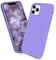 Handzer Handyhülle lila - kompatibel mit Apple iPhone 11 Pro, stoßfeste Hülle aus hochwertigem Flüssigsilikon, optimaler Rundumschutz, Kratzfeste Schutzhülle mit Mikrofaser Innenfutter