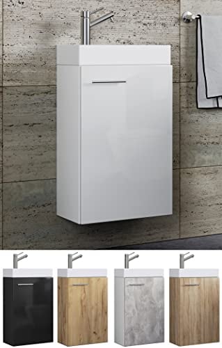 2-TLG Set | Waschplatz für Gäste WC | Gästebad | Waschtisch | Badezimmer Set - Slito
