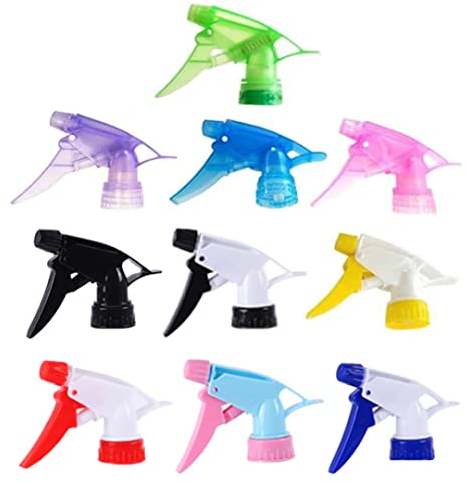 CUCUFA 10PCS Trigger Sprayers Bottles Top Replacement Sprayer Head for Indoor Plants Flowers Herbs Home Garden