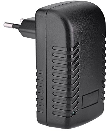Poe-Adapter Poe-Netzteil Schwarz 48 V 0,5 A Wand-Poe-Injektor Ethernet-Adapter IP-Telefon-Kamera-Netzteil UK-Stecker