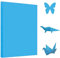 100 Blatt Blau Origami Papier, A4 Faltpapier 70 g/m² Tonpapier Zweiseitig Bastelpapier Doppelseitig Kopierpapier für DIY Kunst Handwerk, Papierblumen und Bastelprojekte,Folding craft paper