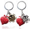 JAHEMU Porte-Clés Pirates Dessin Animé Porte-Clés Keychain Pendentif avec Devil Fruit Cadeau d'anniversaire pour enfants