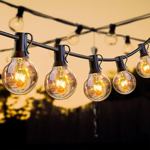 ROVLAK Guirnalda Luces Exterior,12M Guirnalda de Luz con 18+3 Bombillas G40 Cadena de Luces Interior IP44 Impermeable Guirnaldas Luminosas Decoración para Jardin,Patio,Café,Bodas,Fiestas
