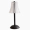HEQET Cordless Table Lamps for Home, Table, Dining Room, Gold Rechargeable Lamps, USB Charge 12'' Tall LED Brass Portable Outdoor Indoor Table Lamp with Built-in Dimmer (Black-Flower)