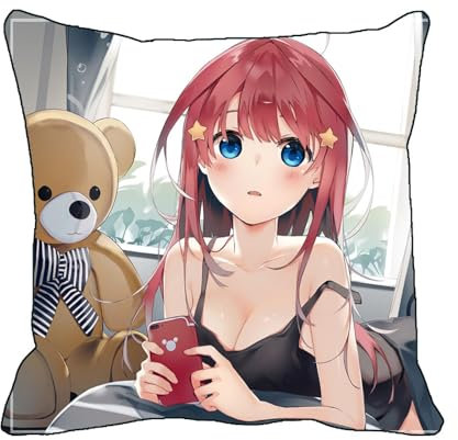 FDSAD Anime Kissenbezüge The Quintessential Quintuplets Nakano Itsuki Anime quadratischer Kissenbezug Dakimakura 2WT Kissenbezug