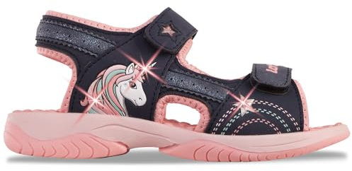 LOTTO Anoga K Sandale de Sport, Bleu Marine Rose, 27 EU