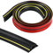 Floor Cable Cover Protector, 1 Meters Floor Cable Protector, Self-adhesive Outdoor Cable Protector, Heavy Duty Rubber Wire Cover for Cables Hider Home Garages Offices Cable Floor Cover Cable Tidy