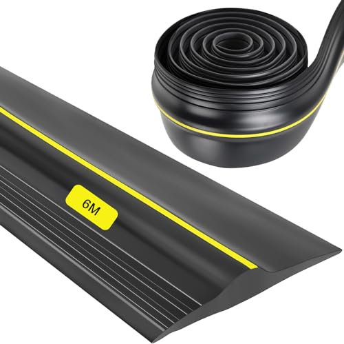 Universal Heavy Duty Bottom Rubber Seal Strip - 6m Weatherproof Garage Door Draught Excluder