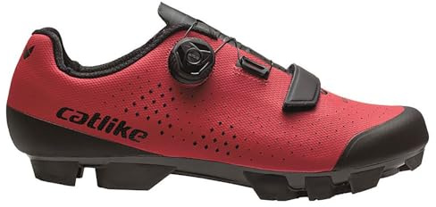 CATLIKE 7200600022 - MTB/XC Schuhe Kompact'o X Größe 45 ATOP-Drehverschluss-System für Männer und Frauen, Klettverschlussriemen Farbe Rot
