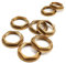 LERANXIN 6 Pezzi Confezione Controdado Flangiato in Ottone, 3/4 Dado di Bloccaggio in Ottone, G3/4 Dado Ottone Femmina, per Accessori Sanitari Lavabo Bagno